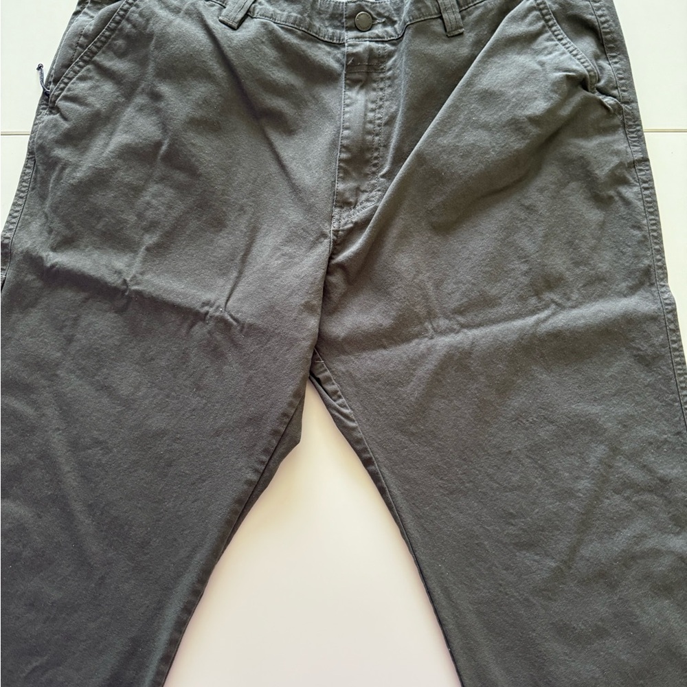 Columbia Gray Chinos Straight-Leg Cotton Blend